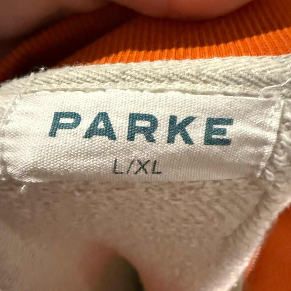 Women's Gray and Orange PARKE Sweatshirt - Picture 3 of 3